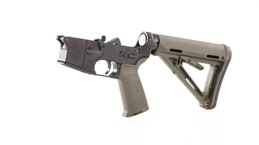 Anderson Complete Assembled Lower Multi-Cal Magpul Stock and Grip Olive Drab - image 6 from the video