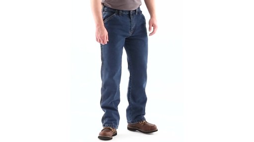 Guide Gear Men's Flannel-Lined Carpenter Jeans 360 View - image 1 from the video