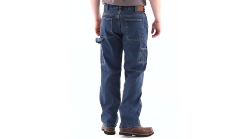 Guide Gear Men's Flannel-Lined Carpenter Jeans 360 View - image 4 from the video