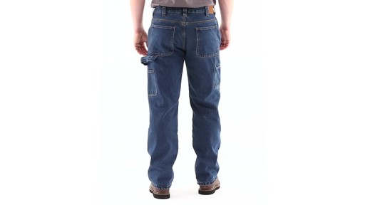 Guide Gear Men's Flannel-Lined Carpenter Jeans 360 View - image 5 from the video