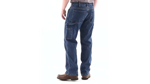 Guide Gear Men's Flannel-Lined Carpenter Jeans 360 View - image 6 from the video