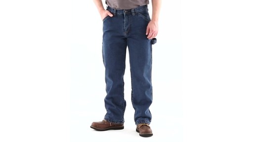 Guide Gear Men's Flannel-Lined Carpenter Jeans 360 View - image 9 from the video