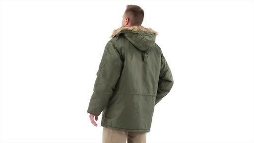 HQ ISSUE Men's Military Style N-3B Parka 360 View - image 6 from the video