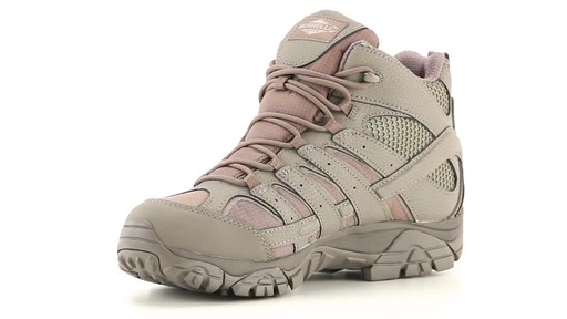 Merrell Moab 2 Men's Mid Waterproof Tactical Boots 360 View - image 4 from the video