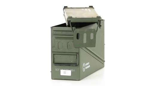 U.S. Military Surplus 40mm Ammo Can Used 360 View - image 10 from the video