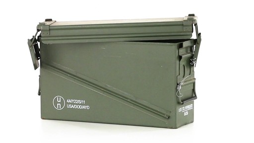 U.S. Military Surplus 40mm Ammo Can Used 360 View - image 2 from the video