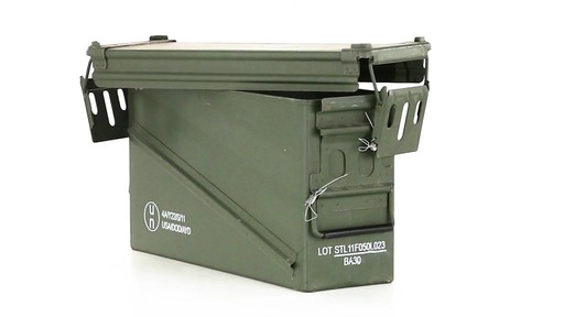 U.S. Military Surplus 40mm Ammo Can Used 360 View - image 3 from the video
