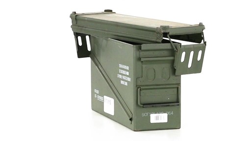 U.S. Military Surplus 40mm Ammo Can Used 360 View - image 9 from the video