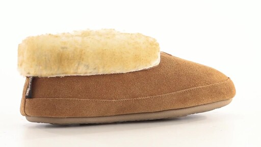 Guide Gear Women's Wool Roll Bootie Slippers 360 View - image 1 from the video