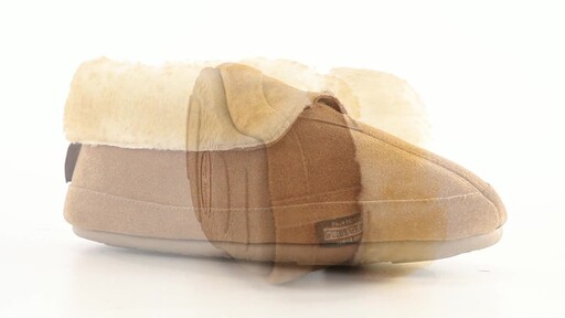 Guide Gear Women's Wool Roll Bootie Slippers 360 View - image 7 from the video