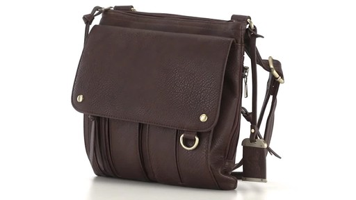 Bulldog Cross Body Concealed Carry Purse with Holster Medium 360 View - image 6 from the video