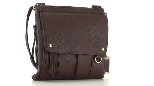 Bulldog Cross Body Concealed Carry Purse with Holster Medium 360 View - image 8 from the video