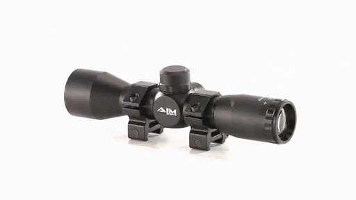 AIM Sports 4x32mm Rangefinding Reticle Rifle Scope 360 View - image 6 from the video