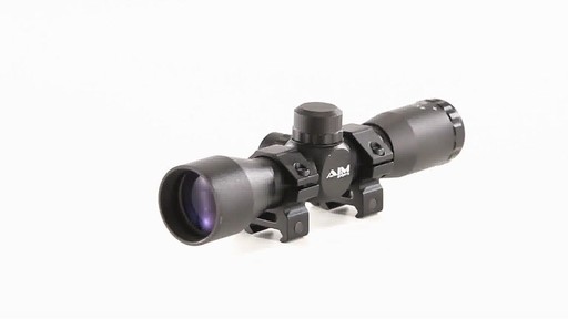AIM Sports 4x32mm Rangefinding Reticle Rifle Scope 360 View - image 8 from the video