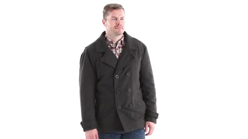 Guide Gear Men's Wool-Blend Pea Coat 360 View - image 1 from the video
