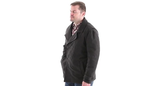 Guide Gear Men's Wool-Blend Pea Coat 360 View - image 6 from the video
