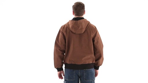 Dickies Men's Duck Thermal Lined Hooded Jacket 360 View - image 4 from the video