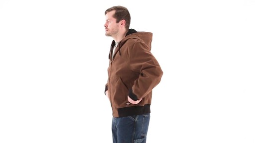 Dickies Men's Duck Thermal Lined Hooded Jacket 360 View - image 6 from the video