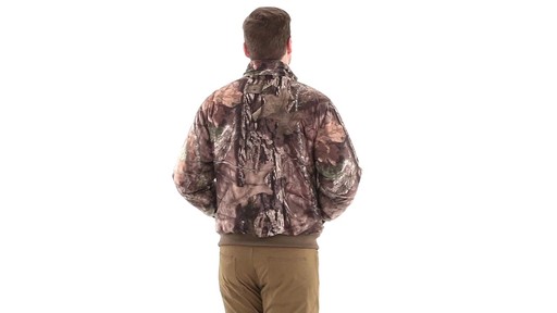 Guide Gear Steadfast 4-in-1 Hunting Parka 150 Gram Thinsulate Platinum with X-Static Waterproof 360 View - image 9 from the video