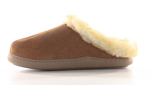 Guide Gear Women's Suede Clog Slippers 360 View - image 3 from the video
