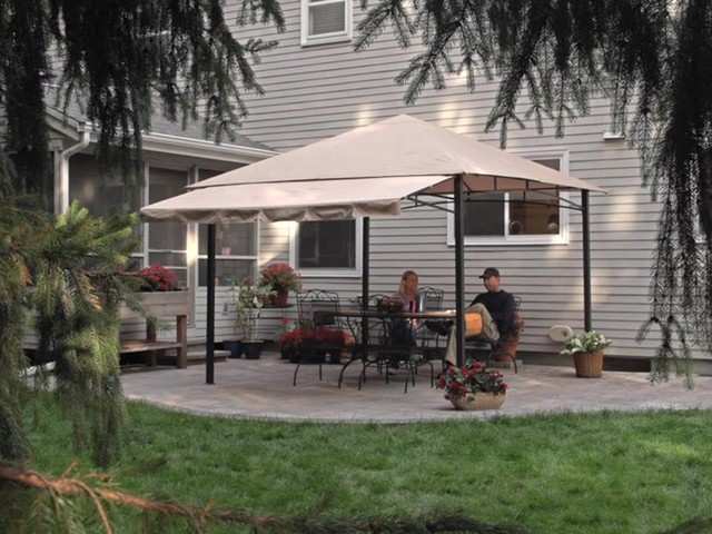 CASTLECREEK® 10x10' Gazebo with Awning - image 3 from the video