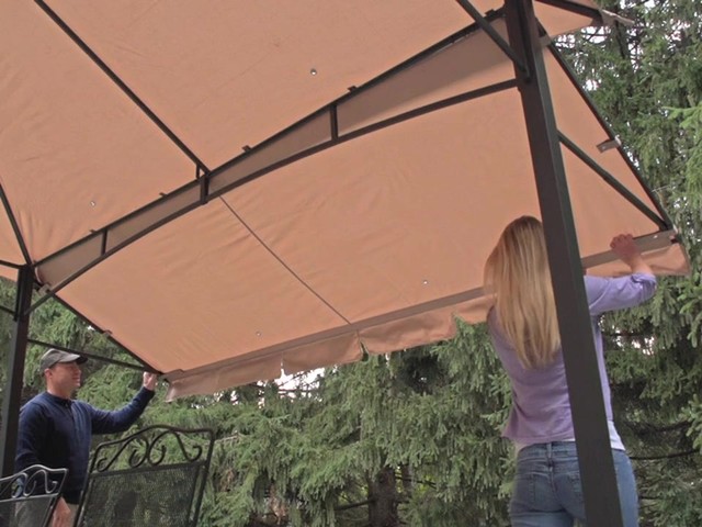 CASTLECREEK® 10x10' Gazebo with Awning - image 5 from the video