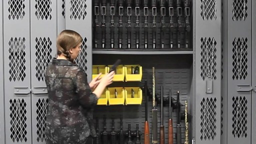 SecureIt Tactical 24 Rifle and 24 Handgun Storage Cabinet with Bins - image 8 from the video
