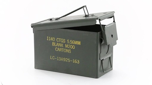 U.S. Military Surplus Waterproof 50 Caliber Ammo Can Used 360 View - image 2 from the video