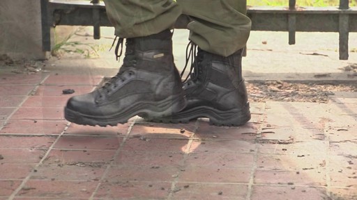 Men's HQ ISSUE Side Zip Tactical Boots Waterproof Black - image 1 from the video