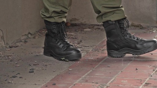 Men's HQ ISSUE Side Zip Tactical Boots Waterproof Black - image 2 from the video