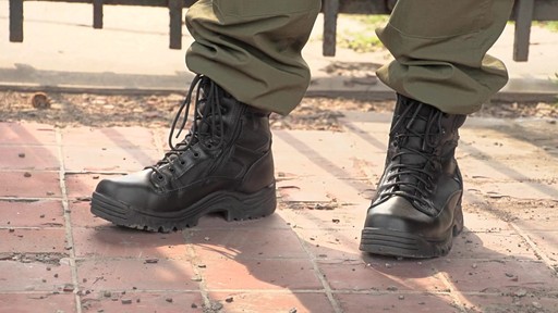 Men's HQ ISSUE Side Zip Tactical Boots Waterproof Black - image 4 from the video