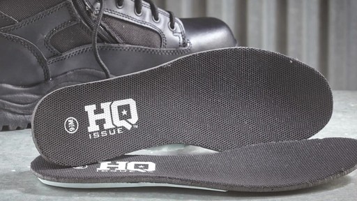 Men's HQ ISSUE Side Zip Tactical Boots Waterproof Black - image 6 from the video