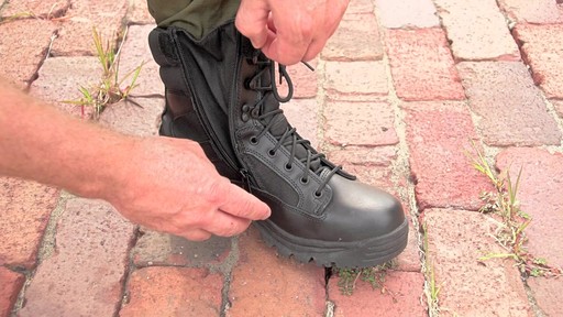Men's HQ ISSUE Side Zip Tactical Boots Waterproof Black - image 8 from the video