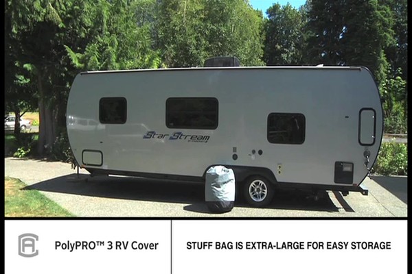 Classic® PolyPro III Deluxe Extra Tall 5th Wheel Cover - image 8 from the video