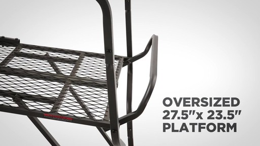Guide Gear 18' Ultra Comfort Ladder Tree Stand - image 3 from the video