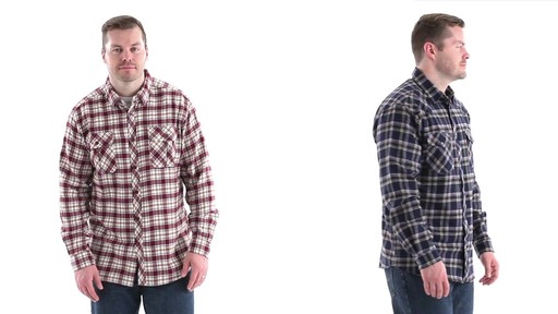 Guide Gear Men's Brushed Flannel Long Sleeve Shirt 360 View - image 2 from the video