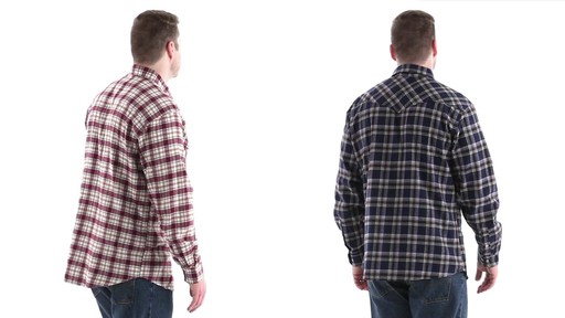 Guide Gear Men's Brushed Flannel Long Sleeve Shirt 360 View - image 4 from the video