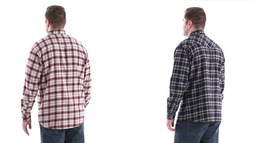Guide Gear Men's Brushed Flannel Long Sleeve Shirt 360 View - image 6 from the video