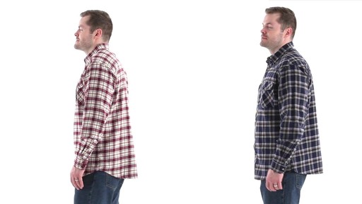 Guide Gear Men's Brushed Flannel Long Sleeve Shirt 360 View - image 7 from the video