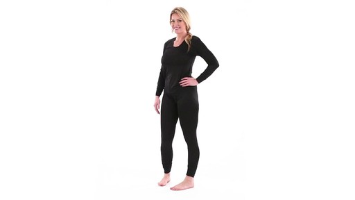 Guide Gear Women's Lightweight Jacquard Silk Base Layer Pants 360 View - image 8 from the video