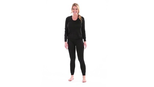 Guide Gear Women's Lightweight Jacquard Silk Base Layer Pants 360 View - image 9 from the video