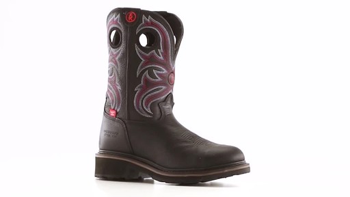 Tony Lama Snyder Black Waterproof Steel Toe Western Work Boots - image 4 from the video
