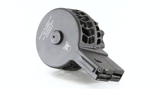 X-Products X-25-S AR-10 .308 Winchester Skeletonized Drum Magazine 50 Rounds 360 View - image 1 from the video