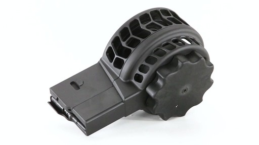 X-Products X-25-S AR-10 .308 Winchester Skeletonized Drum Magazine 50 Rounds 360 View - image 4 from the video