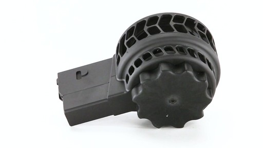 X-Products X-25-S AR-10 .308 Winchester Skeletonized Drum Magazine 50 Rounds 360 View - image 5 from the video