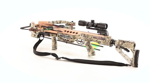 SA Sports Empire Aggressor 390 Crossbow Kit Kryptek Camo 360 View - image 5 from the video