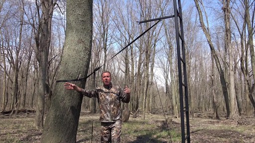 Primal Tree Stands 22' Mac Daddy Deluxe Ladder Tree Stand With Jaw And Truss Stabilizer System - image 7 from the video