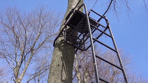 Primal Tree Stands 22' Mac Daddy Deluxe Ladder Tree Stand With Jaw And Truss Stabilizer System - image 9 from the video