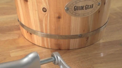 Guide Gear Old Fashioned Ice Cream Maker - image 8 from the video