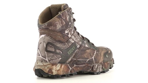 Rocky Men's Broadhead Realtree Xtra Trail Hiking Boots 360 View - image 9 from the video